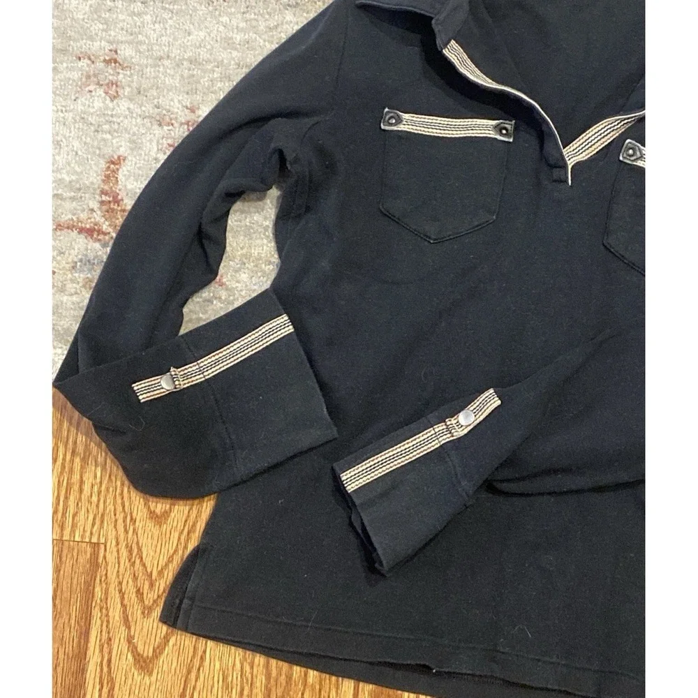 Burberry Girls  Long Sleeve Knit Burberry Check Trim Size 150A 10/12